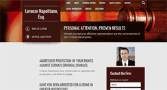 Desktop Screenshot of napolitanolaw.com