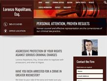 Tablet Screenshot of napolitanolaw.com